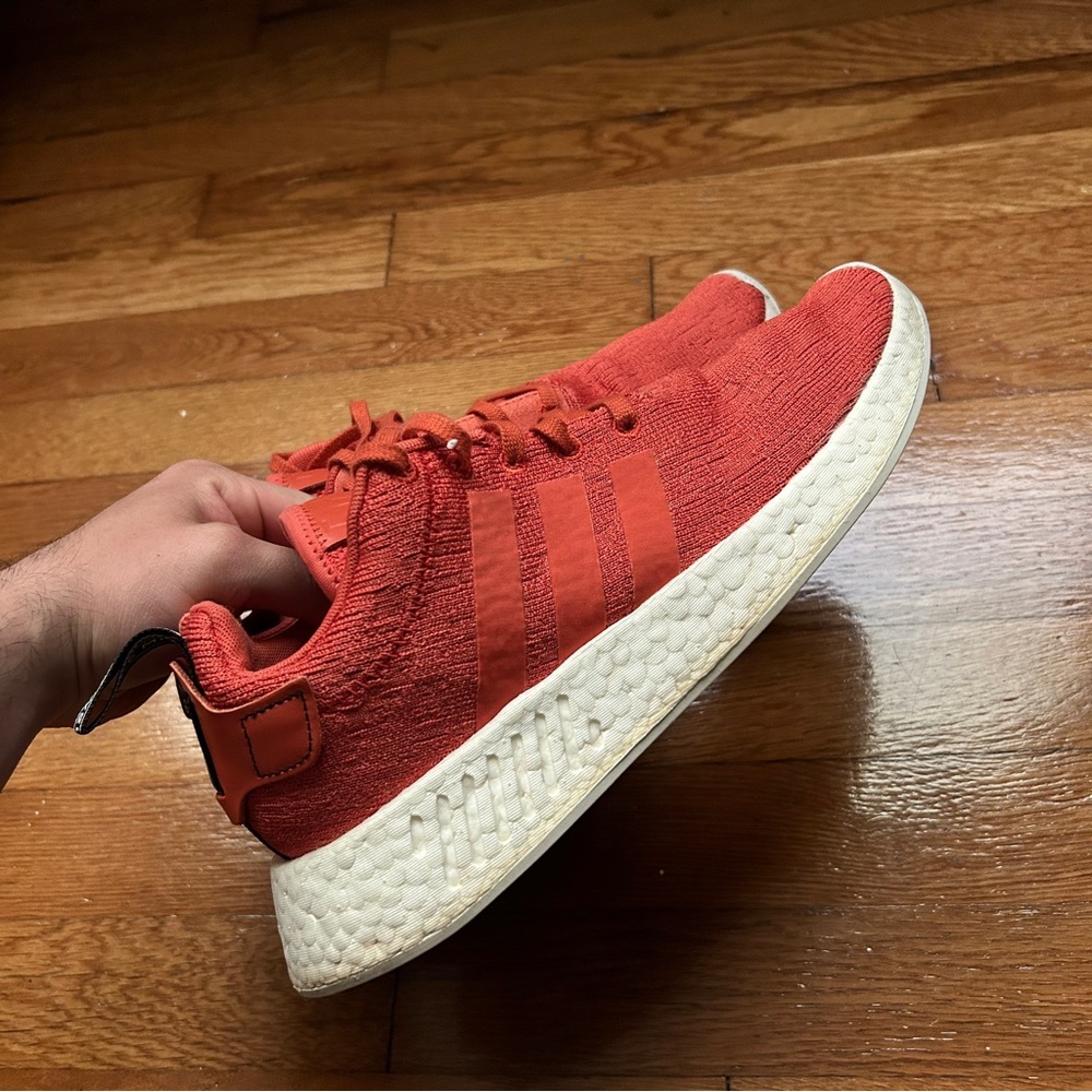 Men’s Orange Adidas NMD Boost Shoes - Picture 5 of 10